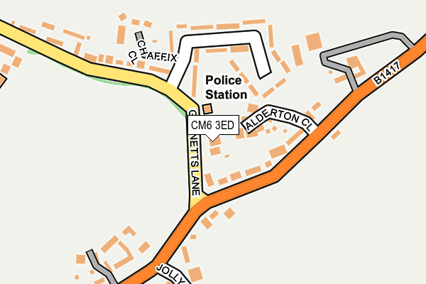 CM6 3ED map - OS OpenMap – Local (Ordnance Survey)