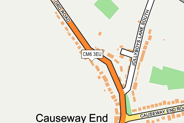 CM6 3EU map - OS OpenMap – Local (Ordnance Survey)