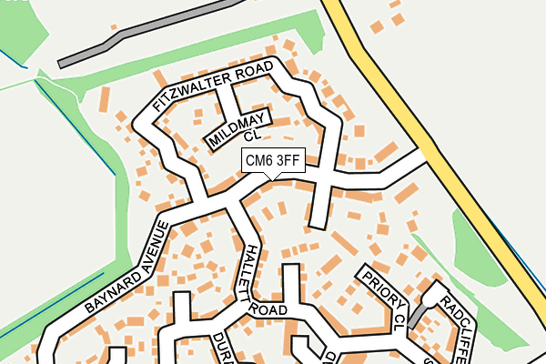 CM6 3FF map - OS OpenMap – Local (Ordnance Survey)