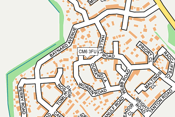 CM6 3FU map - OS OpenMap – Local (Ordnance Survey)