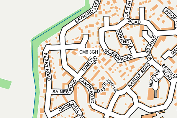CM6 3GH map - OS OpenMap – Local (Ordnance Survey)