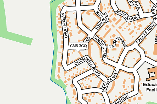 CM6 3GQ map - OS OpenMap – Local (Ordnance Survey)
