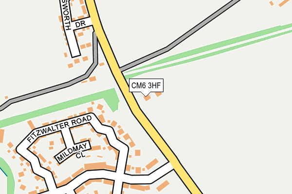 CM6 3HF map - OS OpenMap – Local (Ordnance Survey)