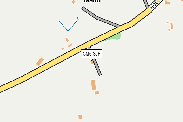 CM6 3JF map - OS OpenMap – Local (Ordnance Survey)