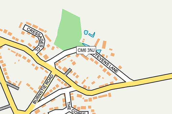 CM6 3NJ map - OS OpenMap – Local (Ordnance Survey)