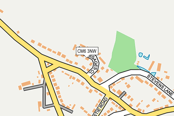 CM6 3NW map - OS OpenMap – Local (Ordnance Survey)