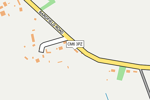 CM6 3PZ map - OS OpenMap – Local (Ordnance Survey)
