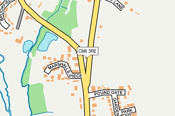 CM6 3RE map - OS OpenMap – Local (Ordnance Survey)