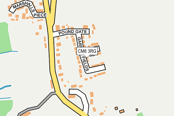 CM6 3RG map - OS OpenMap – Local (Ordnance Survey)