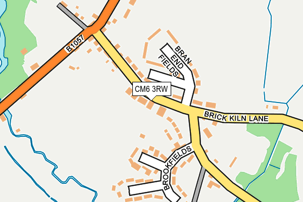 CM6 3RW map - OS OpenMap – Local (Ordnance Survey)