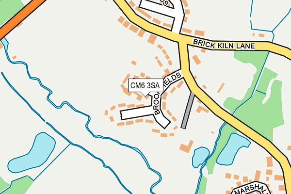 CM6 3SA map - OS OpenMap – Local (Ordnance Survey)