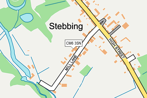 Map of THE OLD CHAPEL (STEBBING) MANAGEMENT COMPANY LIMITED at local scale
