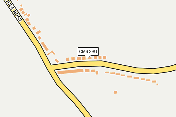 CM6 3SU map - OS OpenMap – Local (Ordnance Survey)