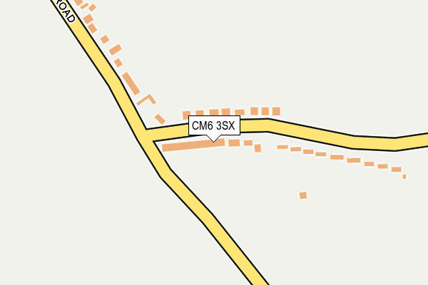CM6 3SX map - OS OpenMap – Local (Ordnance Survey)