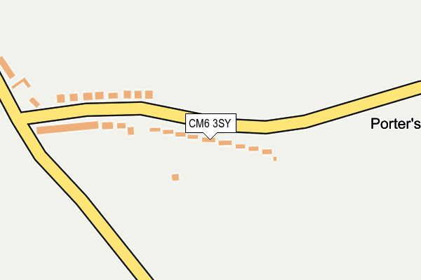 CM6 3SY map - OS OpenMap – Local (Ordnance Survey)