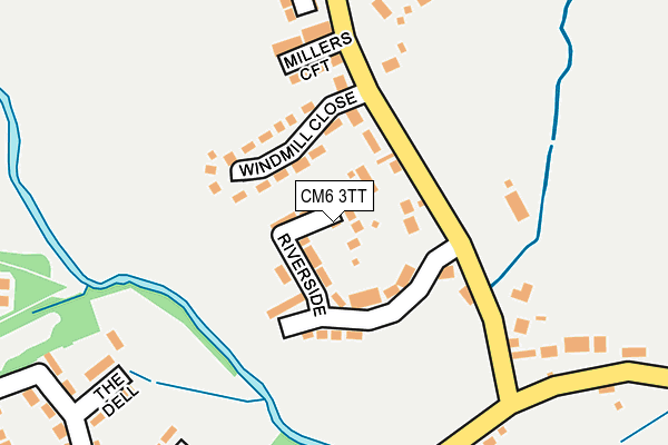 CM6 3TT map - OS OpenMap – Local (Ordnance Survey)
