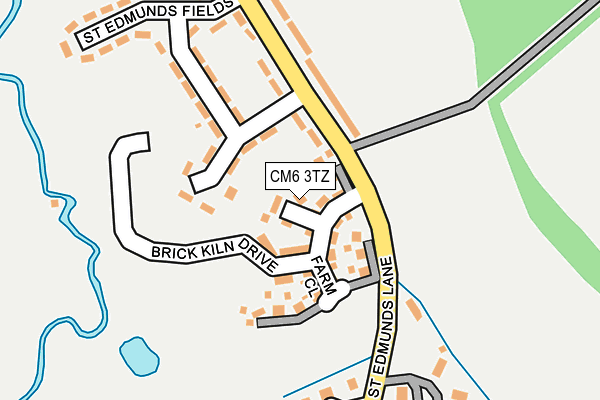 CM6 3TZ map - OS OpenMap – Local (Ordnance Survey)