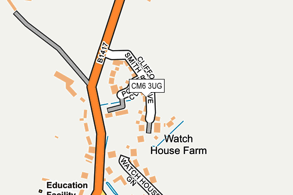 CM6 3UG map - OS OpenMap – Local (Ordnance Survey)