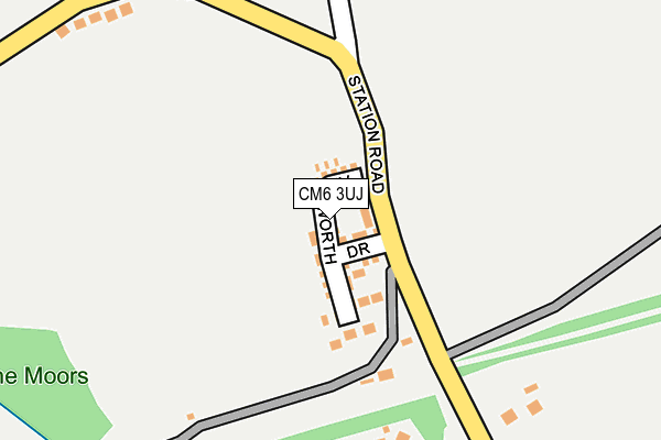 CM6 3UJ map - OS OpenMap – Local (Ordnance Survey)