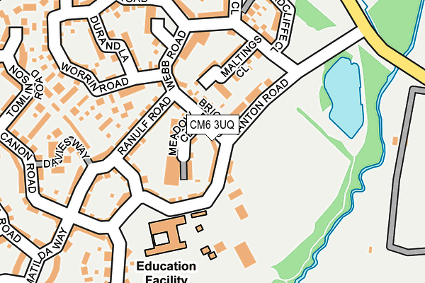 CM6 3UQ map - OS OpenMap – Local (Ordnance Survey)