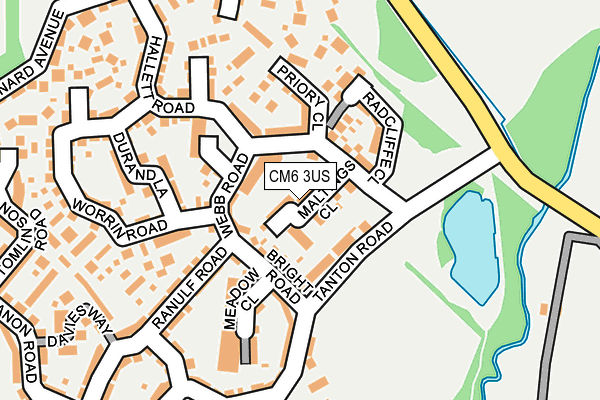 CM6 3US map - OS OpenMap – Local (Ordnance Survey)