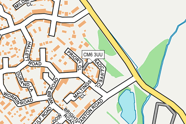CM6 3UU map - OS OpenMap – Local (Ordnance Survey)