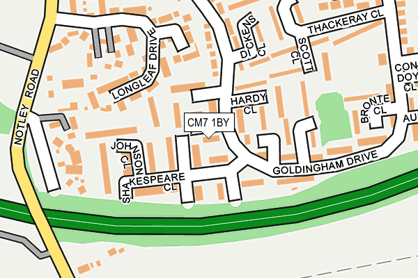 CM7 1BY map - OS OpenMap – Local (Ordnance Survey)