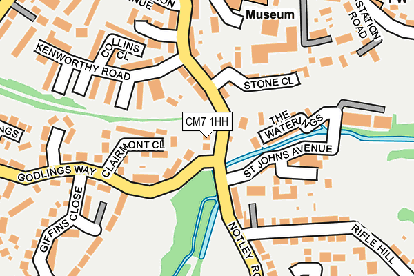 CM7 1HH map - OS OpenMap – Local (Ordnance Survey)