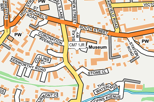 CM7 1JR map - OS OpenMap – Local (Ordnance Survey)