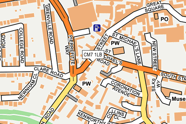 CM7 1LB map - OS OpenMap – Local (Ordnance Survey)