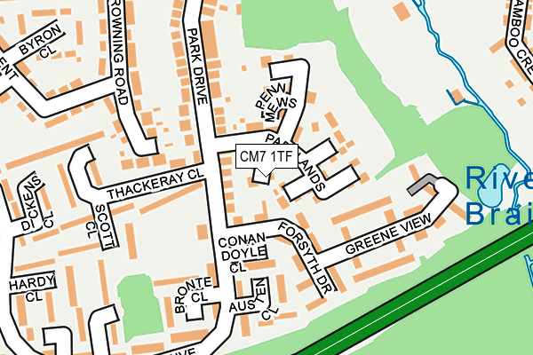 CM7 1TF map - OS OpenMap – Local (Ordnance Survey)