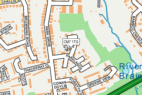 CM7 1TG map - OS OpenMap – Local (Ordnance Survey)