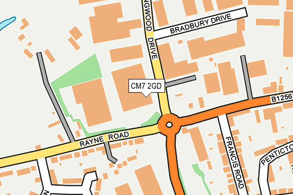 CM7 2GD map - OS OpenMap – Local (Ordnance Survey)