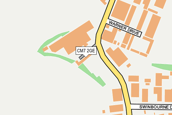 CM7 2GE map - OS OpenMap – Local (Ordnance Survey)