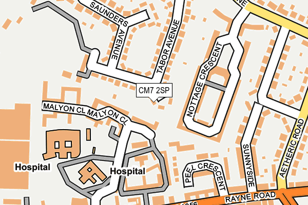CM7 2SP map - OS OpenMap – Local (Ordnance Survey)