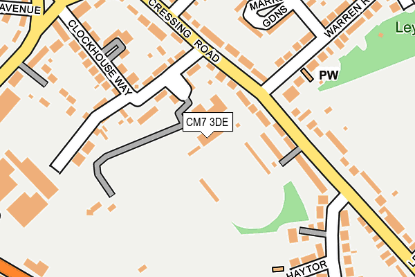 CM7 3DE map - OS OpenMap – Local (Ordnance Survey)