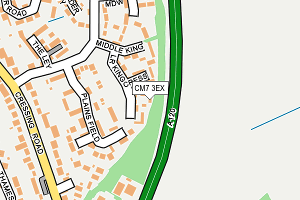 CM7 3EX map - OS OpenMap – Local (Ordnance Survey)