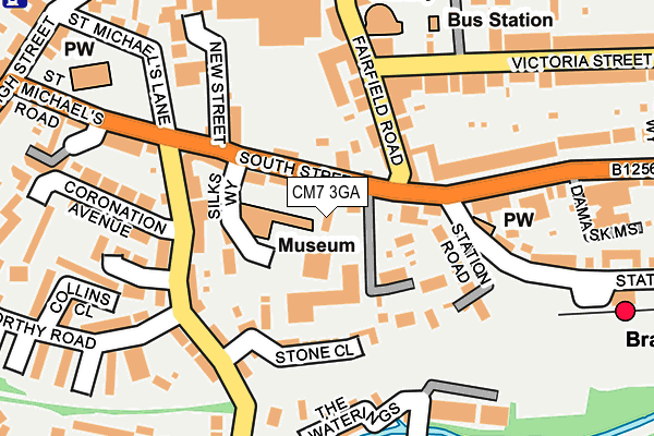 CM7 3GA map - OS OpenMap – Local (Ordnance Survey)