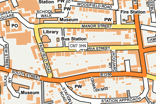 CM7 3HN map - OS OpenMap – Local (Ordnance Survey)