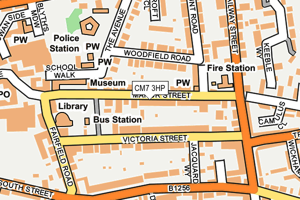 CM7 3HP map - OS OpenMap – Local (Ordnance Survey)