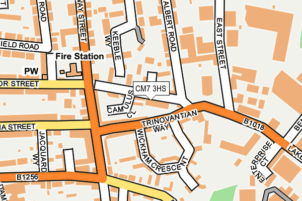 CM7 3HS map - OS OpenMap – Local (Ordnance Survey)