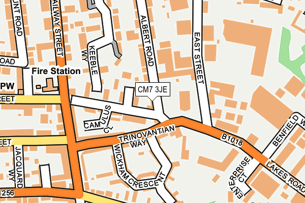 CM7 3JE map - OS OpenMap – Local (Ordnance Survey)