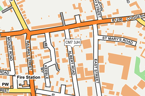 CM7 3JH map - OS OpenMap – Local (Ordnance Survey)