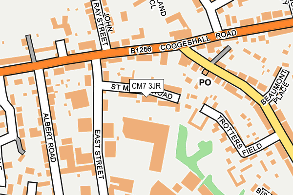 CM7 3JR map - OS OpenMap – Local (Ordnance Survey)
