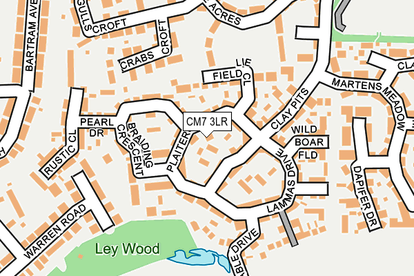 CM7 3LR map - OS OpenMap – Local (Ordnance Survey)