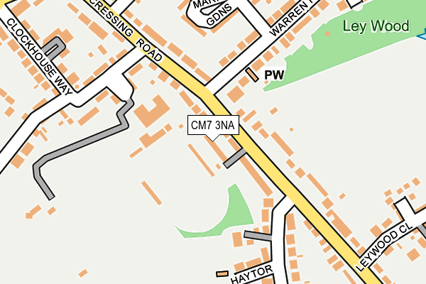 CM7 3NA map - OS OpenMap – Local (Ordnance Survey)