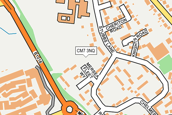 CM7 3NQ map - OS OpenMap – Local (Ordnance Survey)