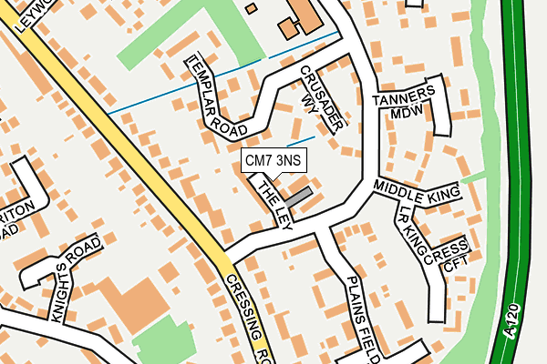 CM7 3NS map - OS OpenMap – Local (Ordnance Survey)