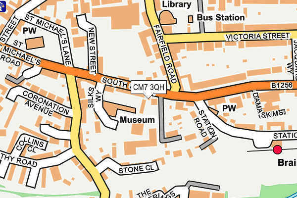 CM7 3QH map - OS OpenMap – Local (Ordnance Survey)