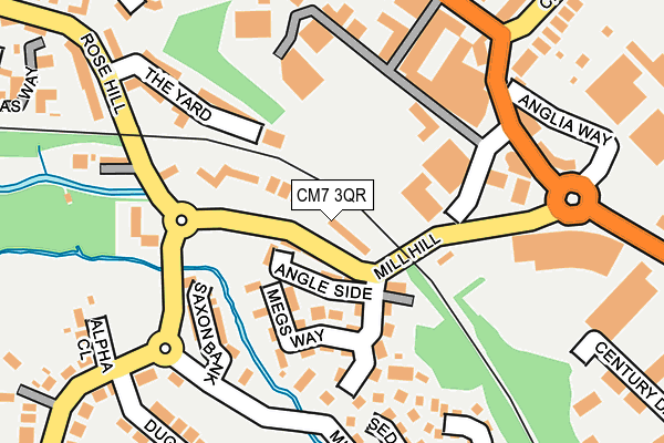 CM7 3QR map - OS OpenMap – Local (Ordnance Survey)